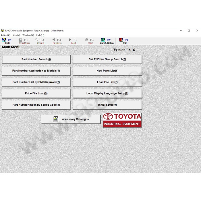 TOYOTA INDUSTRIAL EQUIPMENT EPC 2019 V2.16