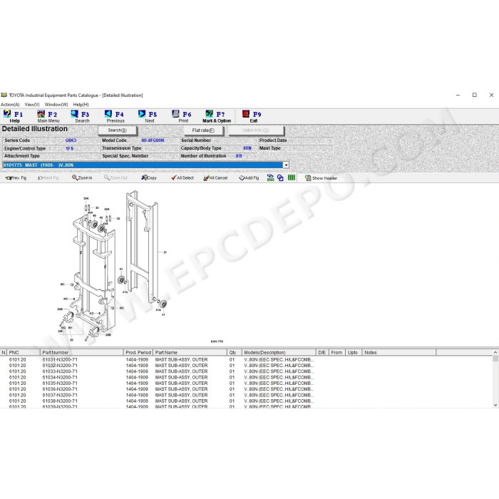 TOYOTA INDUSTRIAL EQUIPMENT EPC 2020 V2.27