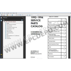 HUMMER H1 1992 - 2006 SPARE PARTS CATALOG