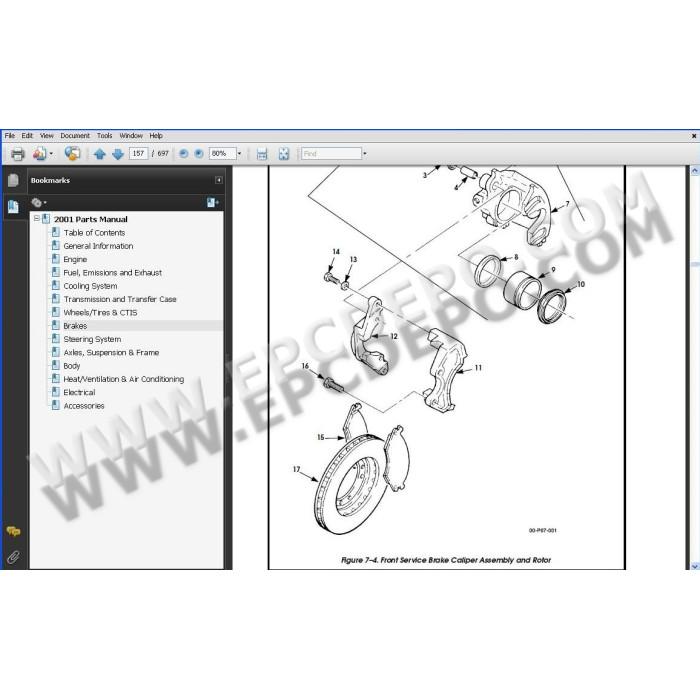 HUMMER H1 1992 - 2006 SPARE PARTS CATALOG