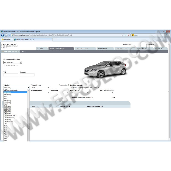 VOLVO VIDA CARS 2014D PARTS CATALOG + SERVICE