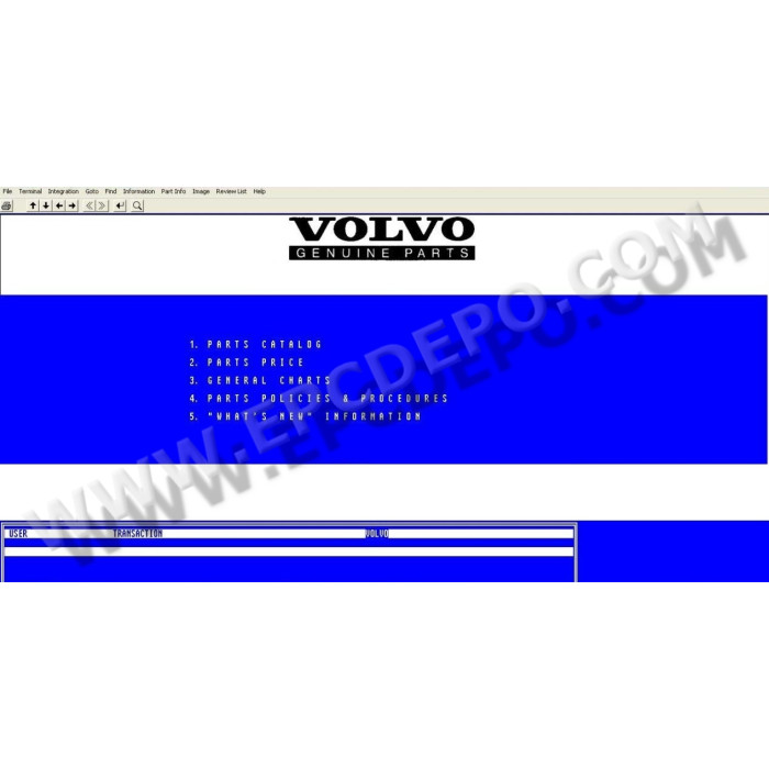 VOLVO USA EPC PARTS CATALOG 2009