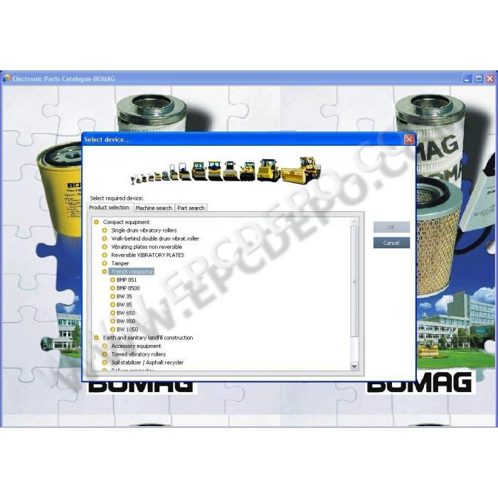 Bomag CE Construction EPC spare parts catalog 2013