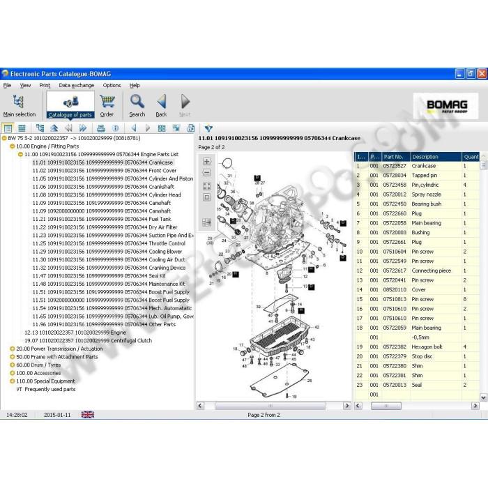 Bomag CE Construction EPC spare parts catalog 2013