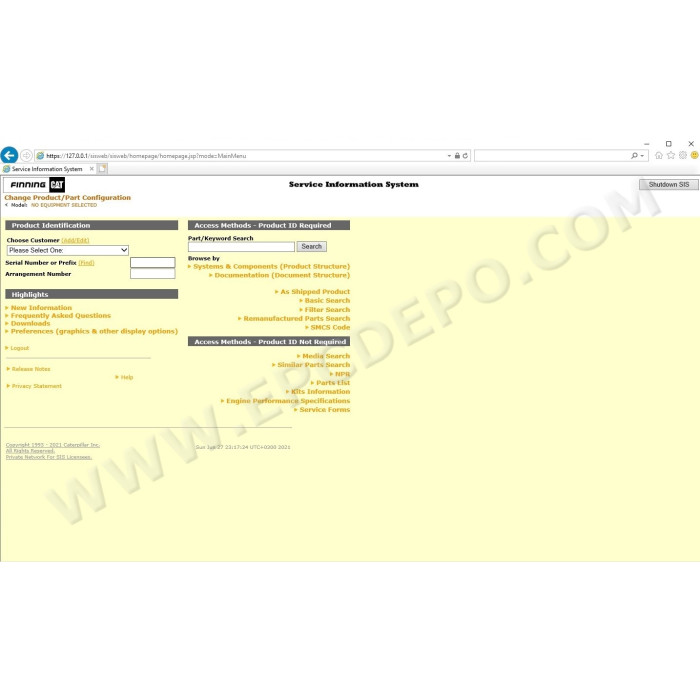 CATERPILLAR CAT SIS APRIL 2021 + ET2021A
