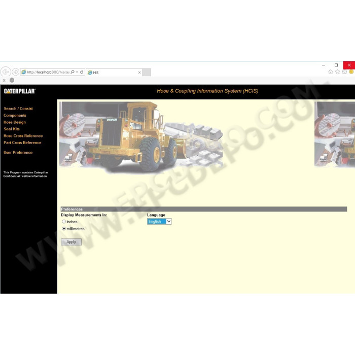 Caterpillar HCIS Hose & Coupling information system 2011