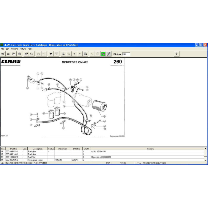CLAAS ESIS 2.5 EPC SPARE PARTS CATALOG