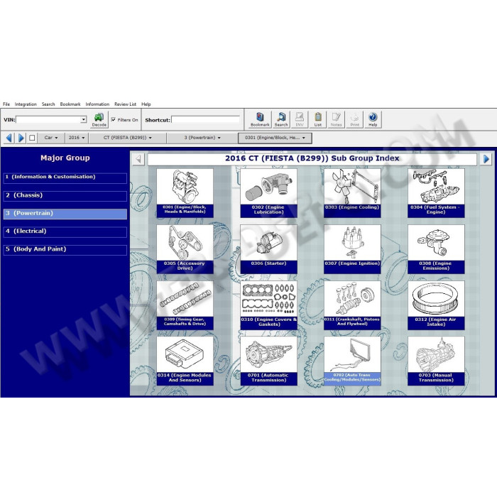FORD USA EPC 2015 PARTS CATALOG