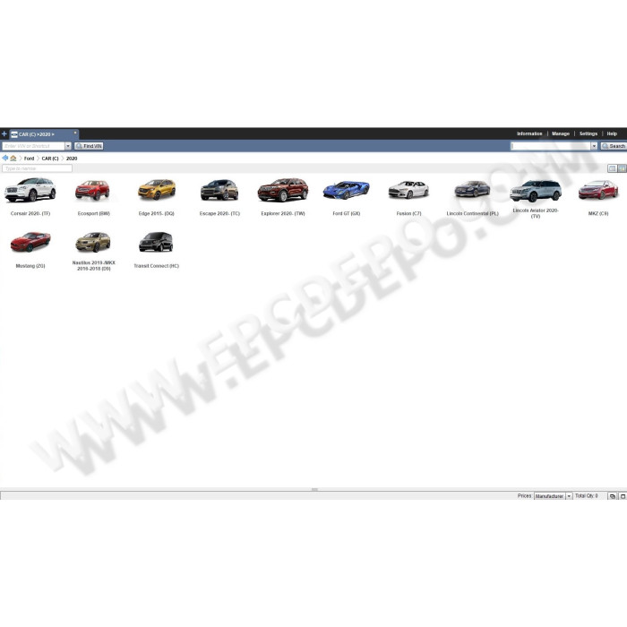 FORD USA EPC 2020 PARTS CATALOG