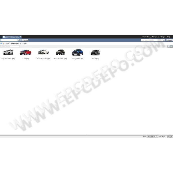 FORD USA EPC 2020 PARTS CATALOG