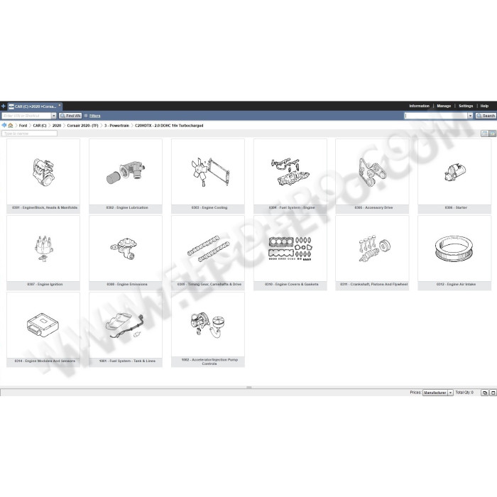 FORD USA EPC 2020 PARTS CATALOG