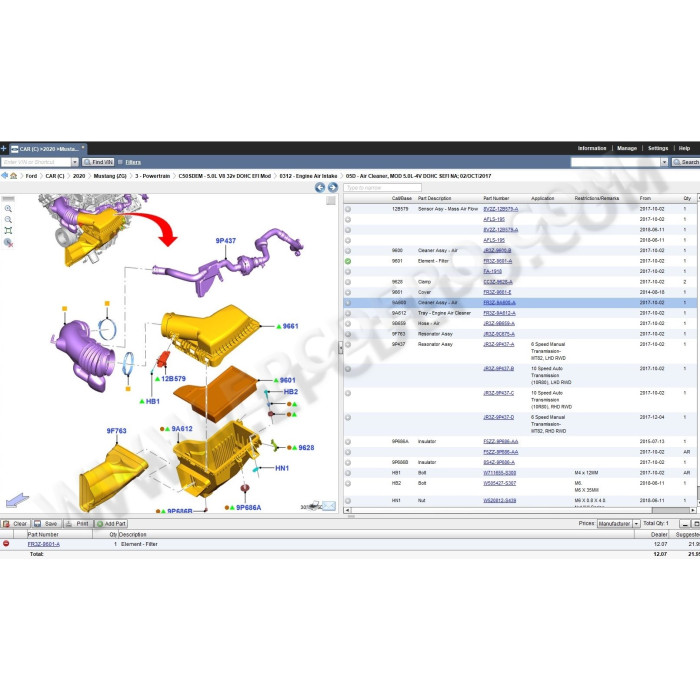 FORD USA EPC 2020 PARTS CATALOG