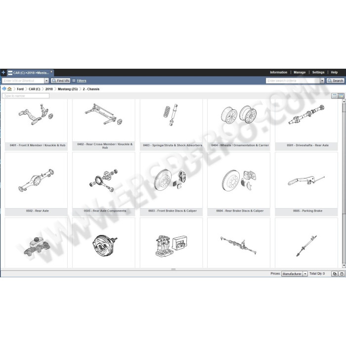 FORD USA EPC 2018 PARTS CATALOG