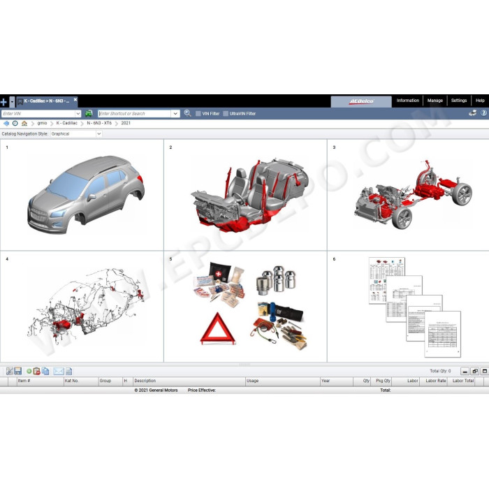 General Motors GM IO International EPC parts catalog 12.2020