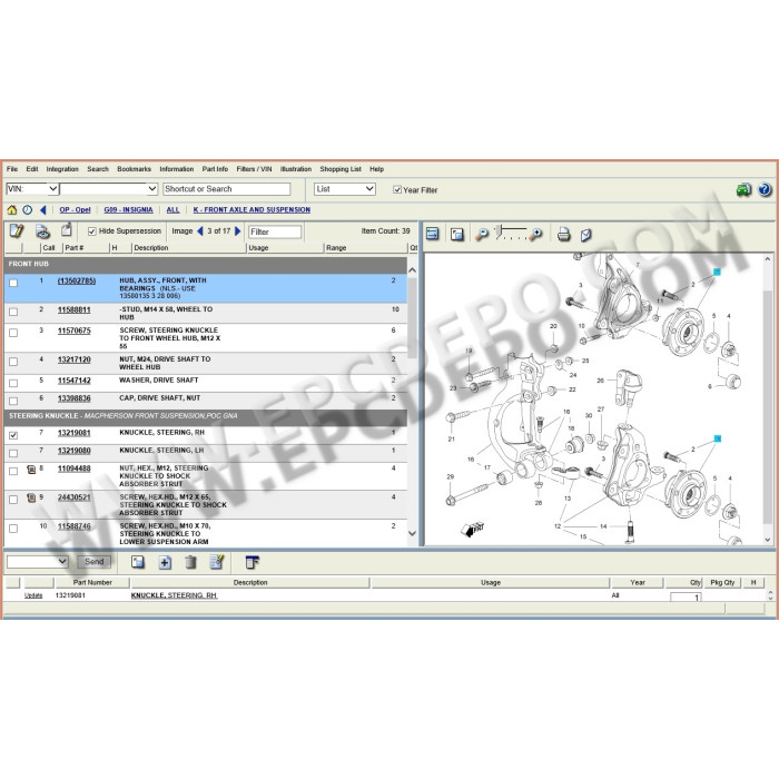 General Motors GM Holden Australia EPC parts catalog 2014