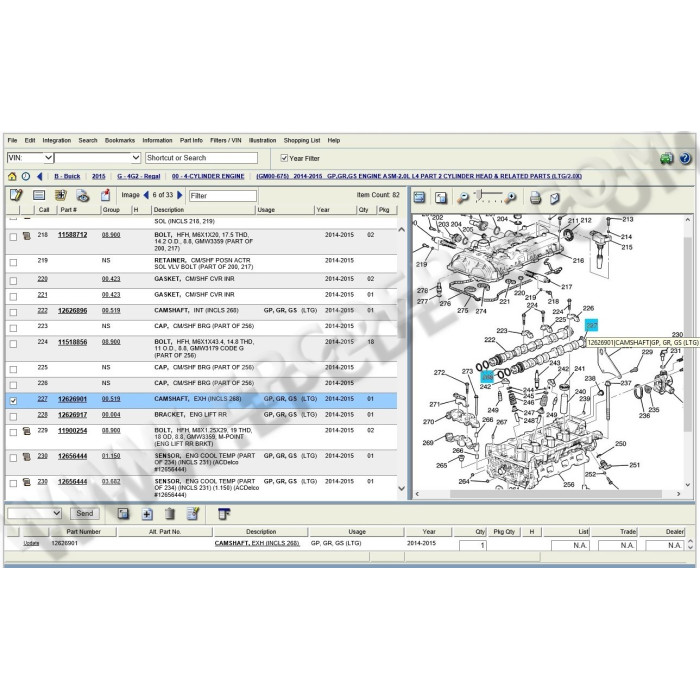 General Motors GM MX Mexico EPC parts catalog 2015