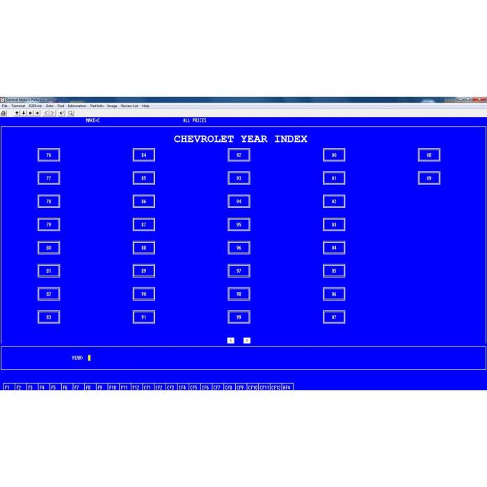 General Motors GM USA EPC parts catalog 2009