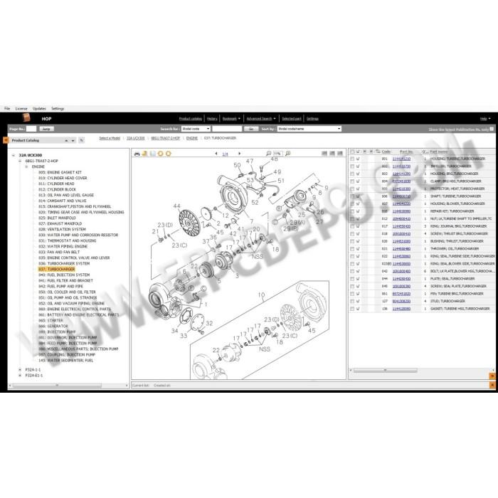 Hitachi HOP EPC electronic spare parts catalog 2011
