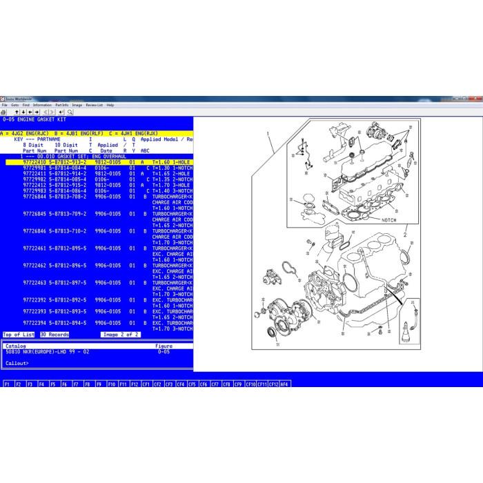 ISUZU WORLDWIDE EPC PARTS CATALOG 2011