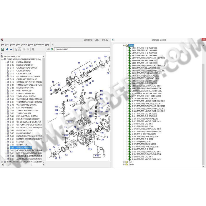 ISUZU CSS-NET EPC PARTS CATALOG 2015