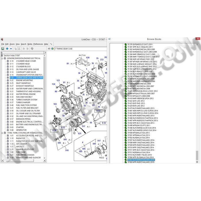 ISUZU CSS-NET EPC PARTS CATALOG 2015