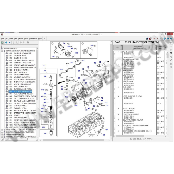 ISUZU CSS-NET EPC PARTS CATALOG 2015