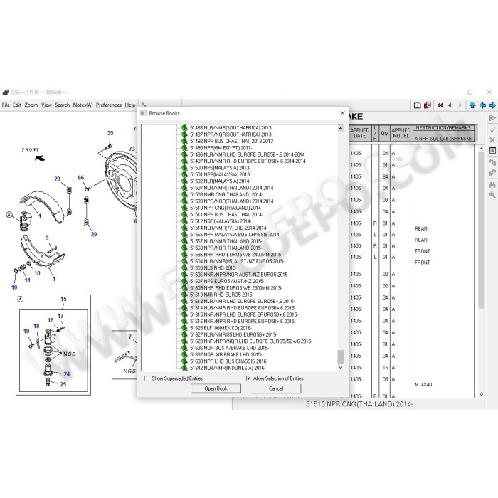 ISUZU CSS-NET EPC PARTS CATALOG 2016