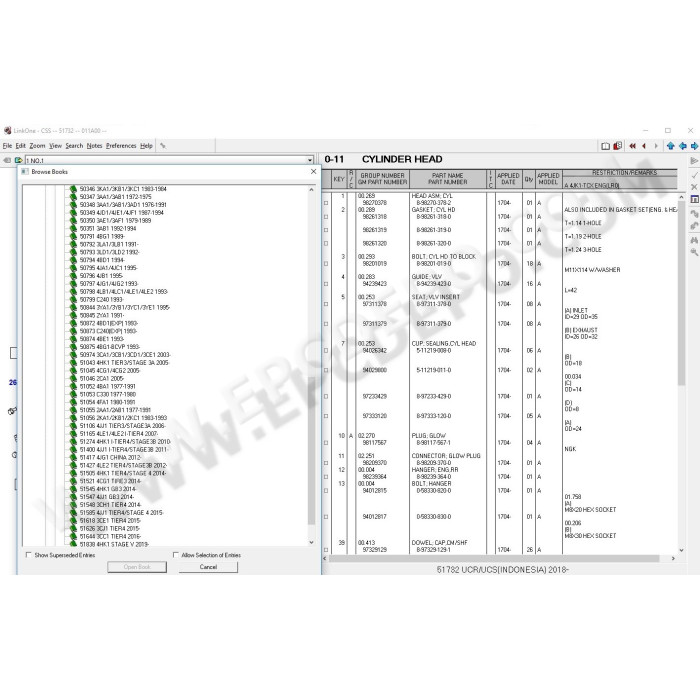 ISUZU CSS-NET EPC PARTS CATALOG 2019
