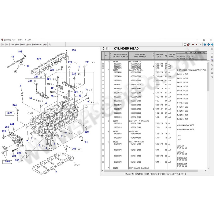 ISUZU CSS-NET EPC PARTS CATALOG 2019
