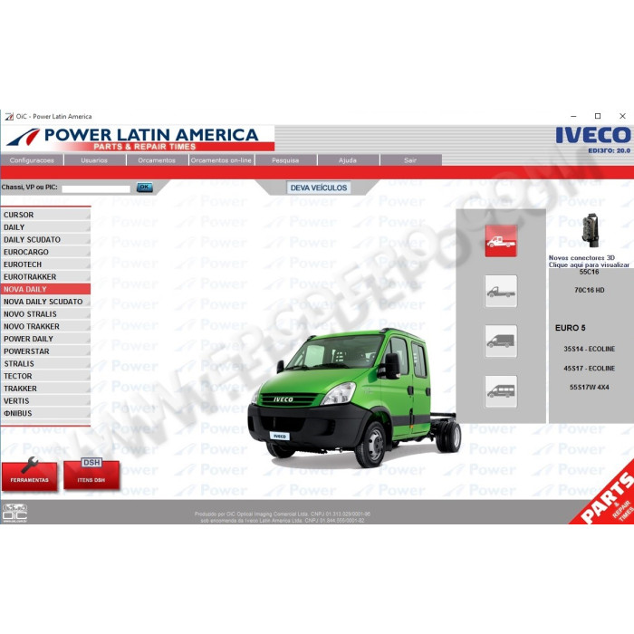 Iveco Power Latin America Truck & Bus EPC parts catalog 2016
