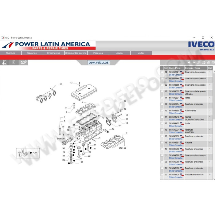 Iveco Power Latin America Truck & Bus EPC parts catalog 2016