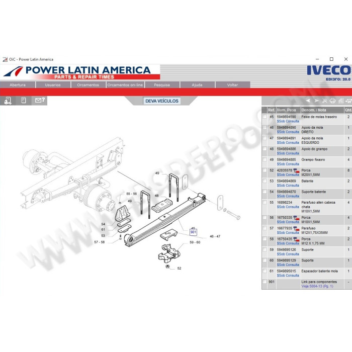 Iveco Power Latin America Truck & Bus EPC parts catalog 2016
