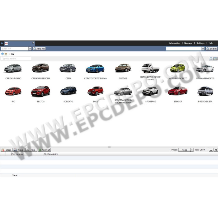 KIA WORLDWIDE EPC SPARE PARTS CATALOG 2020
