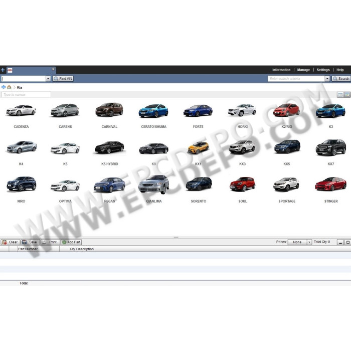 KIA WORLDWIDE EPC SPARE PARTS CATALOG 2020
