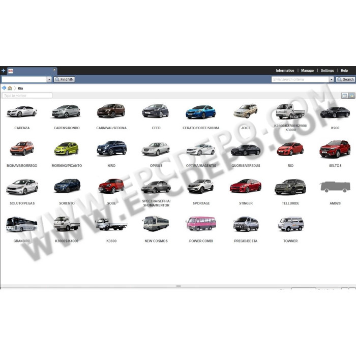 KIA WORLDWIDE EPC SPARE PARTS CATALOG 2020