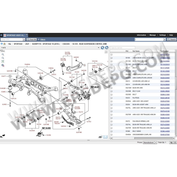 KIA WORLDWIDE EPC SPARE PARTS CATALOG 2020