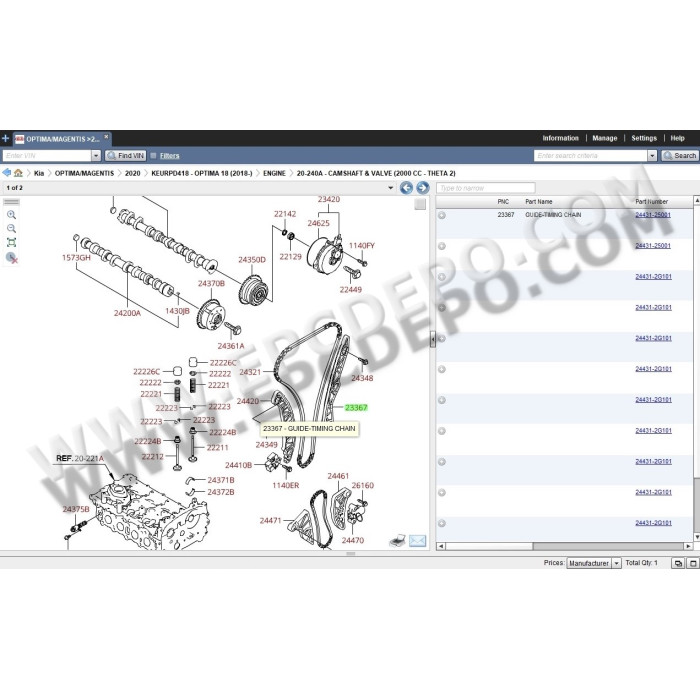 KIA WORLDWIDE EPC SPARE PARTS CATALOG 2020
