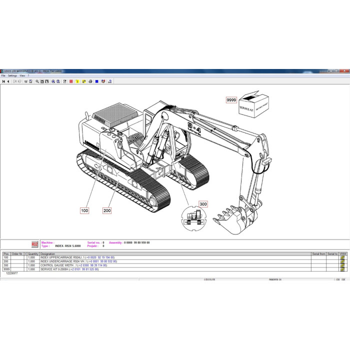 Liebherr Lidos EPC parts catalog + service offline 2012