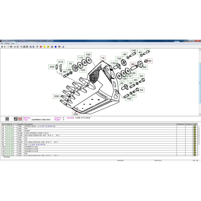 Liebherr Lidos EPC parts catalog + service offline 2012