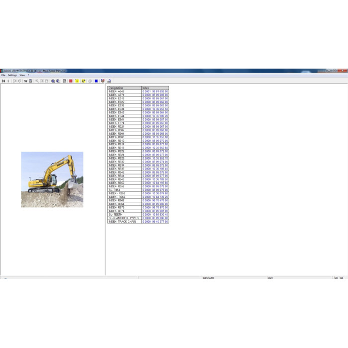Liebherr Lidos EPC parts catalog + service offline 2012