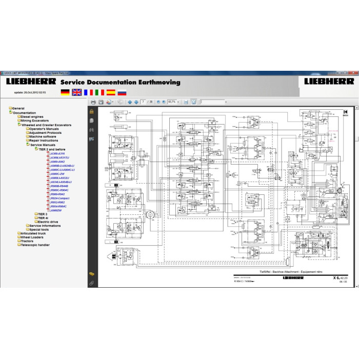 Liebherr Lidos EPC parts catalog + service offline 2012