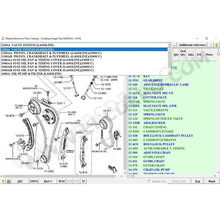 MAZDA EUROPE LHD EPC SPARE PARTS CATALOG 2017