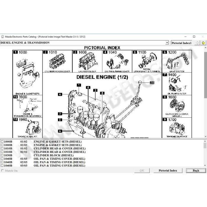 MAZDA EUROPE LHD EPC SPARE PARTS CATALOG 2017