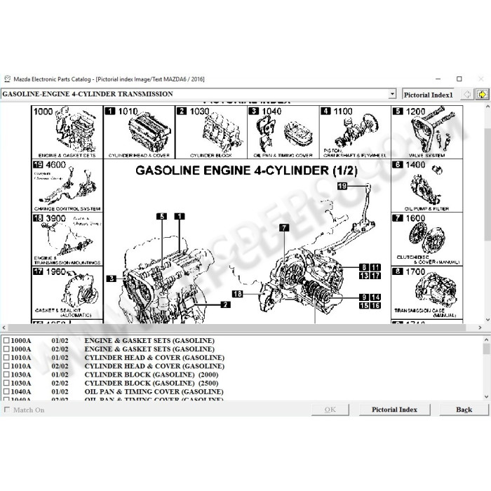 MAZDA EUROPE LHD EPC SPARE PARTS CATALOG 2016