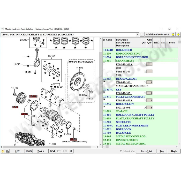 MAZDA EUROPE LHD EPC SPARE PARTS CATALOG 2016
