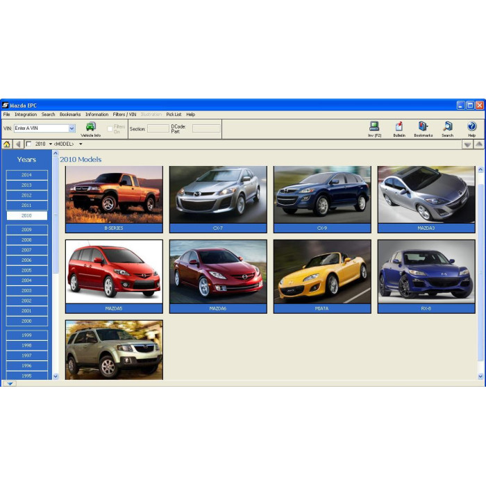 MAZDA USA EPC SPARE PARTS CATALOG 2013