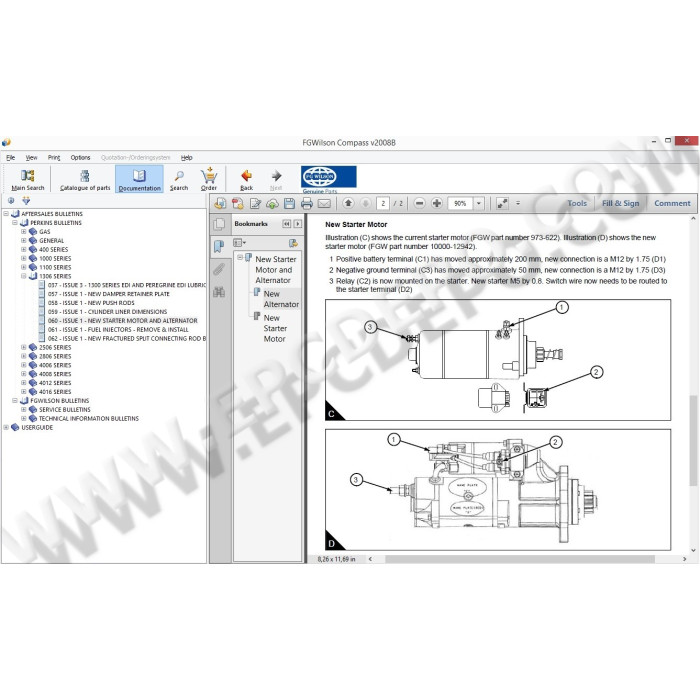 FG WILSON COMPASS 2009 EPC SPARE PARTS CATALOG