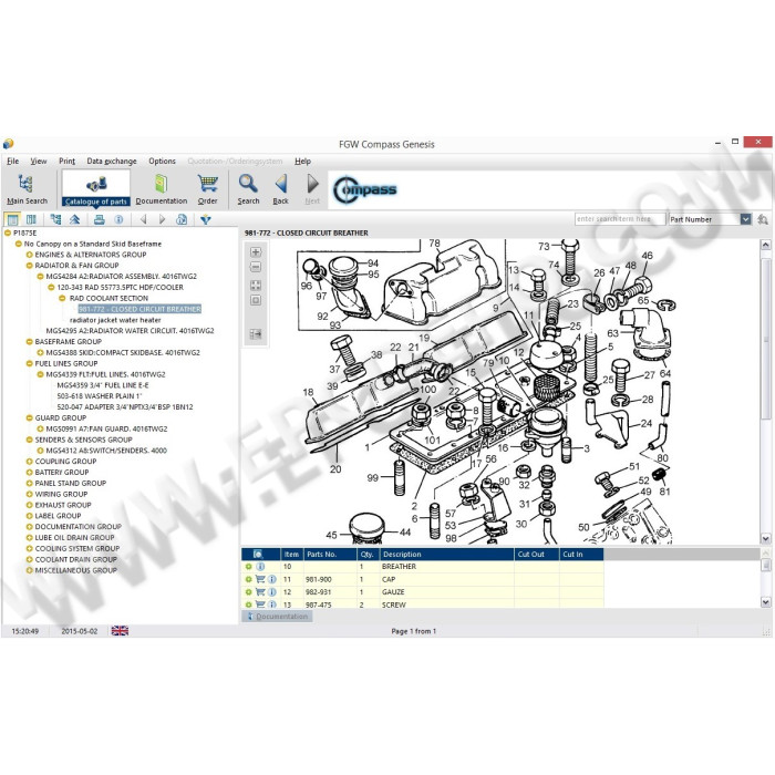 FG WILSON COMPASS 2014 EPC SPARE PARTS CATALOG