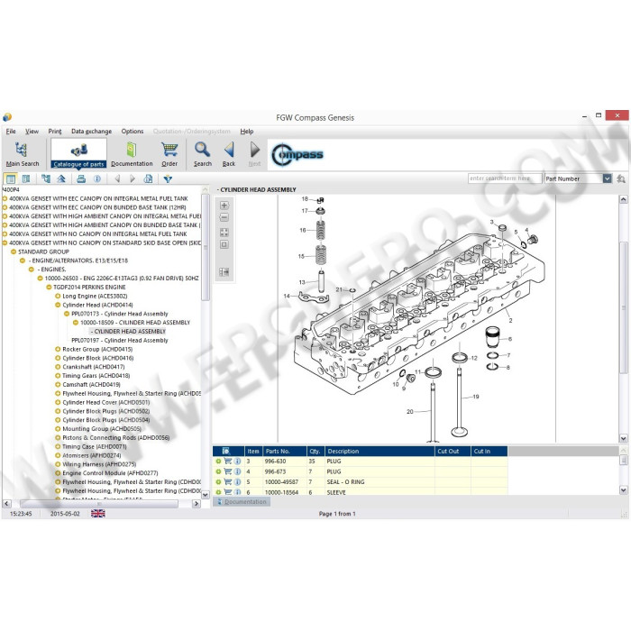 FG WILSON COMPASS 2014 EPC SPARE PARTS CATALOG