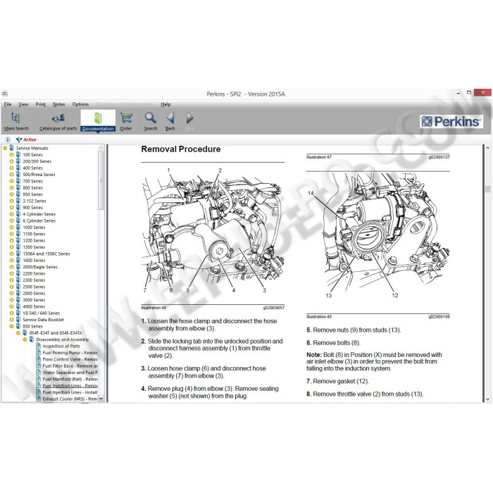PERKINS SPI 2015A EPC PARTS CATALOG + EST2015A
